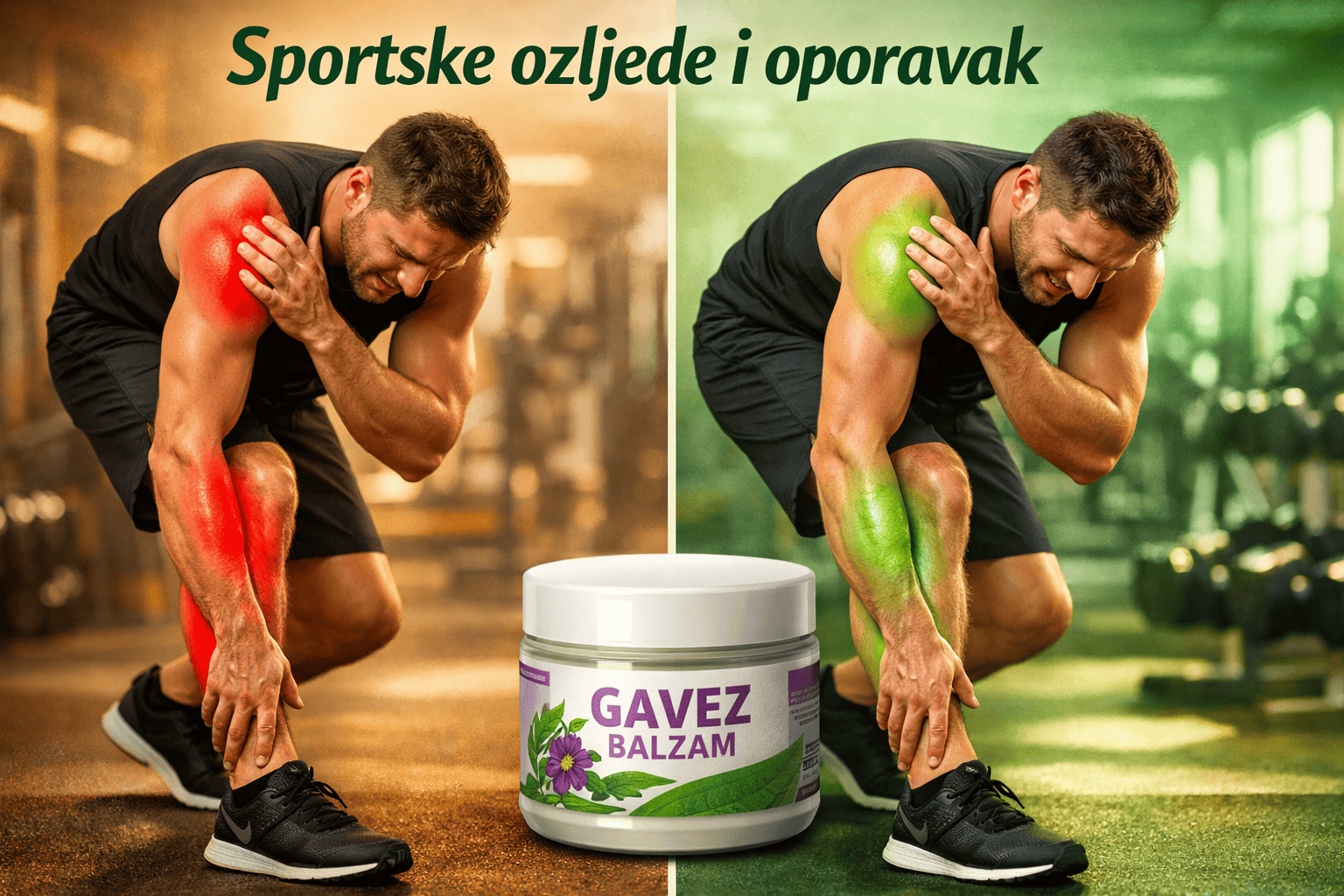 Gavez balzam: Čini čuda za bolne zglobove, mišiće i slomljene kosti 4 CRITICAL: ALL text, labels, headlines, annotations, and overlays in this image MUST be written in CROATIAN. Do NOT use any English text. Eve